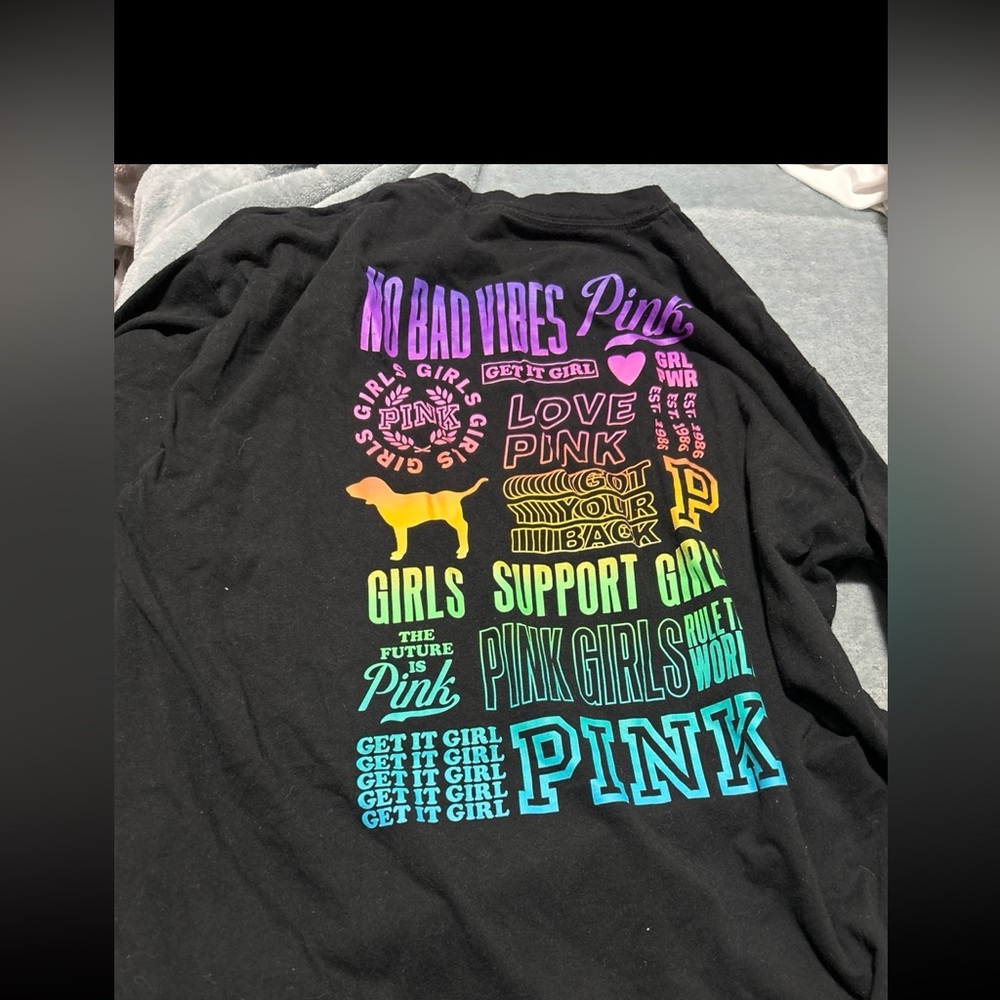 pink long sleeve size small